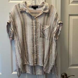 Sanctuary button up top, size L
